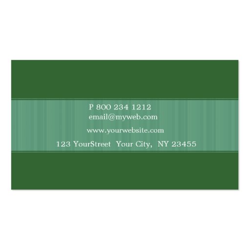 Business Cards - Organic Green (back side)