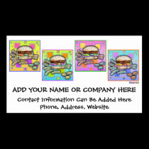 Business Cards - Pop Art Burger and Fries business cards