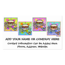 Business Cards - Pop Art Burger and Fries