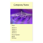 Business Cards - Purple Water Drop business cards
