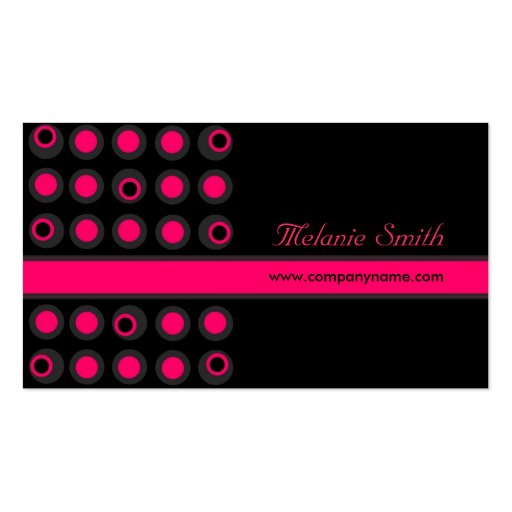 Business Cards - Retro Dots (front side)