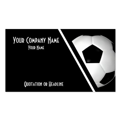Business Cards Soccer / Football