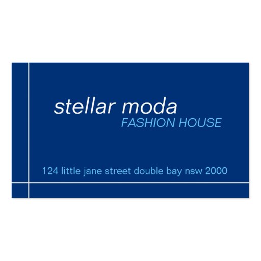 business cards > stellar moda [navy+blue]