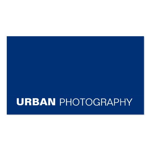 business cards > urban photography  [blue] (front side)