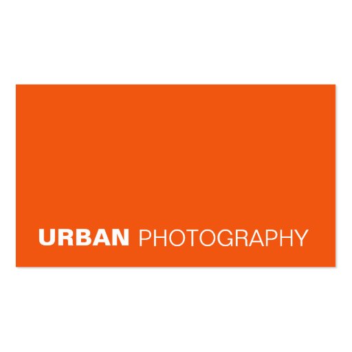 business cards > urban photography  [orange]