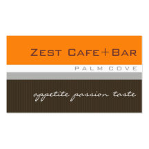 business cards > zest [citrus orange+chocolate]