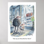Business cartoon joke print