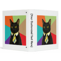 Business Cat Advice Animal Meme 3 Ring Binders