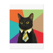 Business Cat Advice Animal Meme Postcard