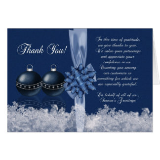 Customer Thank You Christmas Cards | Zazzle