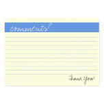 Business Comment Card Business Card Template