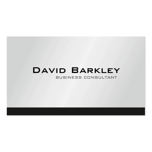 Business Consultant - Business Cards (front side)