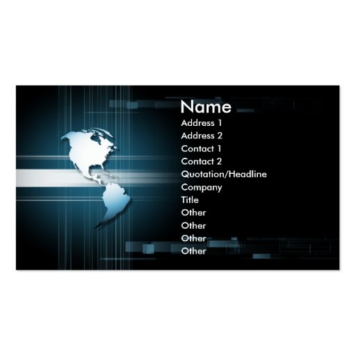 business_e2 business card template (front side)
