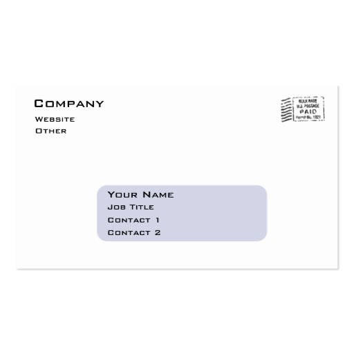 Business Envelope DoubleSided Standard Business Cards (Pack Of 100