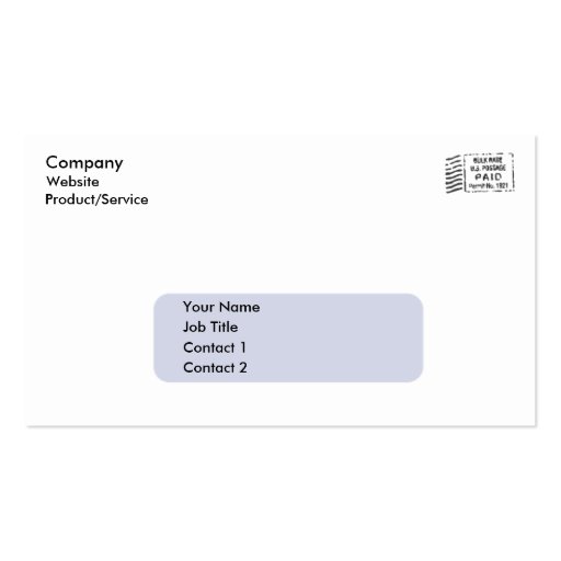 Business Envelope Business Card Template