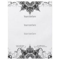 Business Flyer - Toile Damask Swirl Floral Baroque