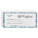 Business Gift Certificates Rack Card Postcard