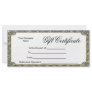Business Gift Certificates Rack Card Postcard