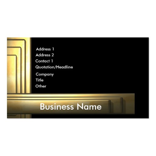 business_gold business card (front side)