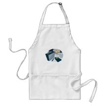 Business Handshake Deal Briefcase Retro Aprons