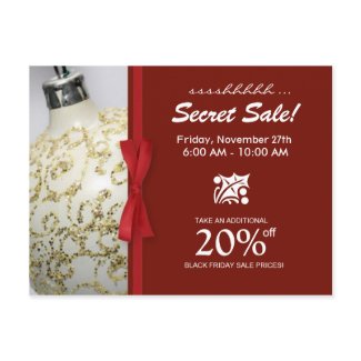 Business Holiday Sale Promotion Postcards postcard