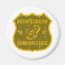 Business Major Drinking League Refrigerator Magnet