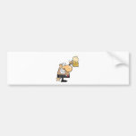 Business Man Celebrating a Pint of Beer Bumper Stickers