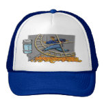 Business man on hamster wheel Cap hats