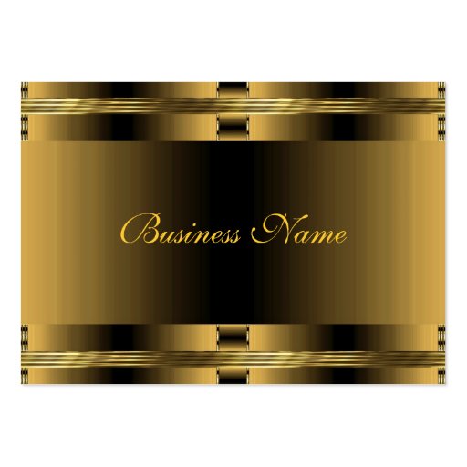 Business Old Gold Art Deco Business Cards (front side)