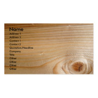Business on Unfinished Wood Business Cards