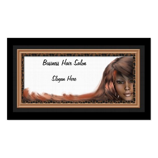 Business or Personal Card great for hair salon Business Card (front side)