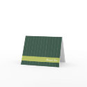 Business pinstripes pine green custom thank you card