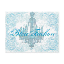 Business Postcard~ Aqua Bleu Fachon. by pauletteparis Business Postcard~ Aqua Bleu Fachon.