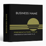 Business Presentation Binders black olive green