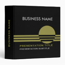 Business Presentation Binders black olive green