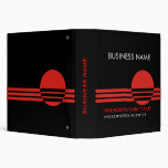 Business Presentation Binders black red