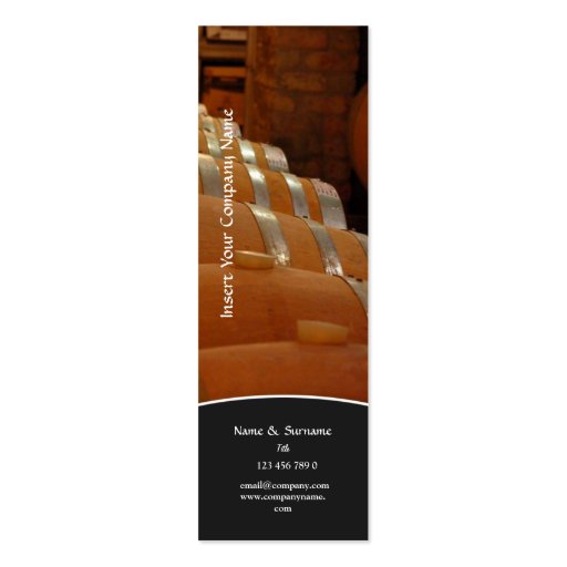 Business profile winery cellar vineyard grape business card templates (front side)