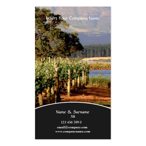 Business profile Winery vineyard grape Business Cards