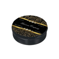 Business Promotion Giveaway Animal Gold Black Jelly Belly Tin