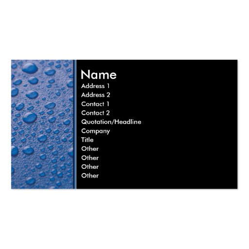 business_rain business card templates (front side)