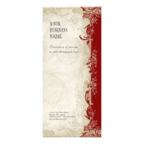 Business Rate Card - Baroque Style Vintage Lace Customized Rack Card