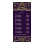 Business Rate Card - Elegant Antiqued Gold Baroque Rack Card