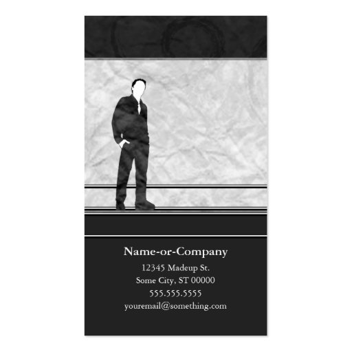 business silhouettes business cards (front side)