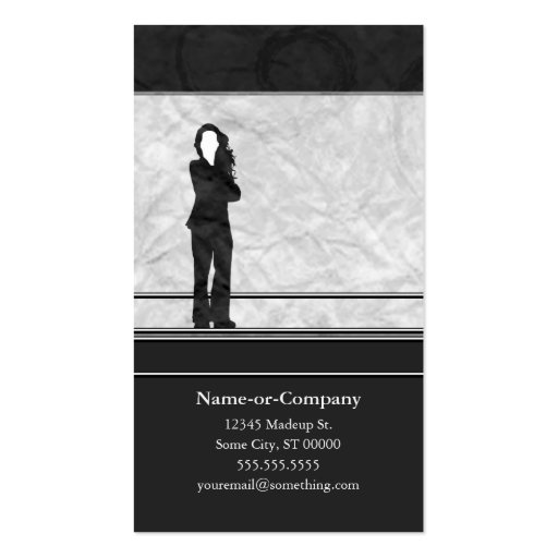 business silhouettes business cards (front side)