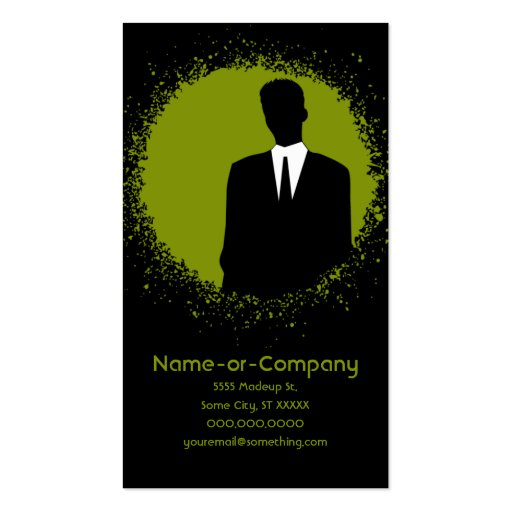 business silhouettes v.2 business cards (front side)