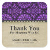 Business Thank You Black Lace Professional Purple sticker