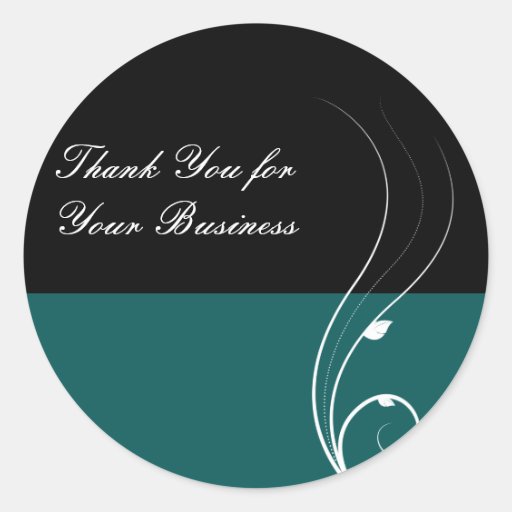 Business Thank You Stickers Zazzle