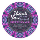 Business Thank You Tribal Pink Purple sticker