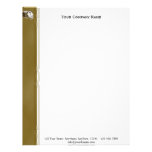 Business Time is Money in Gold and White Letterhead Design