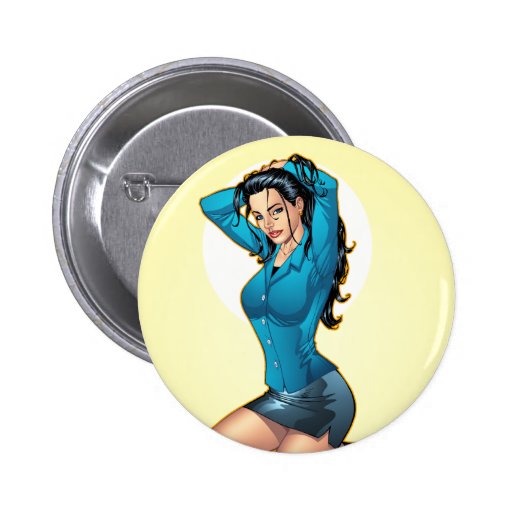 Business Woman Pulling Her Hair Up and Ready to Go Pin